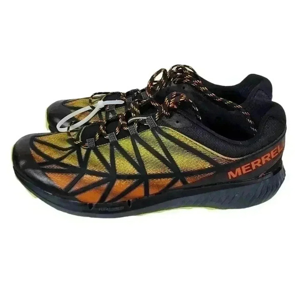Merrell Mens Agility Synthesis 2 J135267 Black Running Shoes Sneakers NWOB - Picture 1 of 8